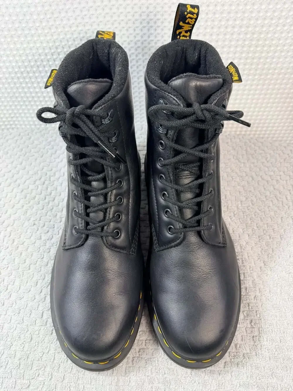 Dr. Martens 1460 Pascal WarmWair Black Leather Lace Up Boots
